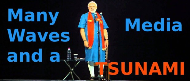 Many waves and a media tsunami modi hologram