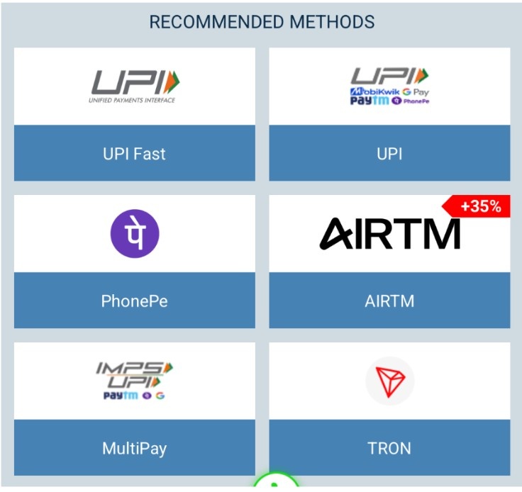 Select your payment method